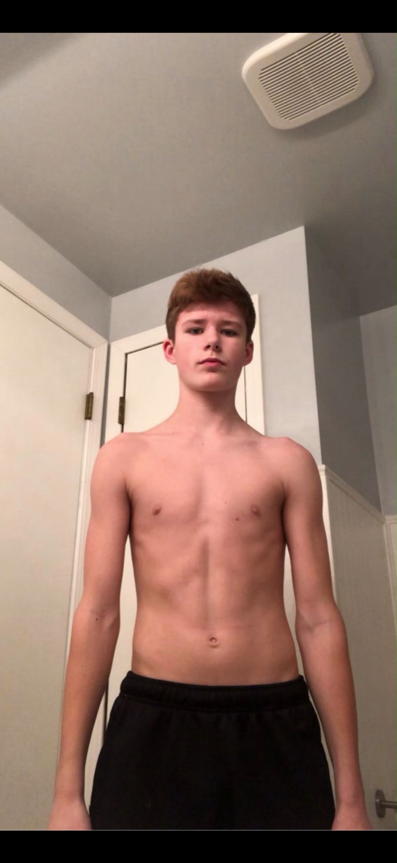 Tyler at the beginning of his training journey
